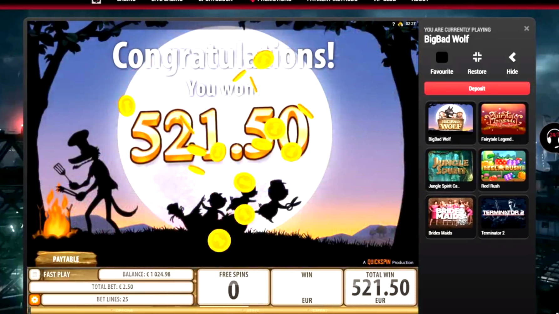 145 FREE Spins at Vegas Crest Casino