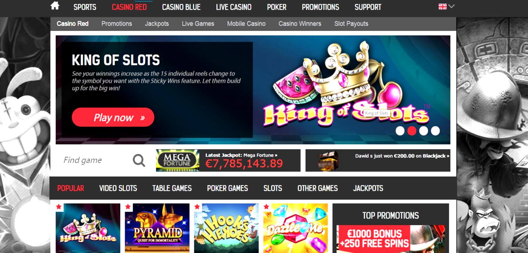 235% Match bonus casino at Cafe Casino