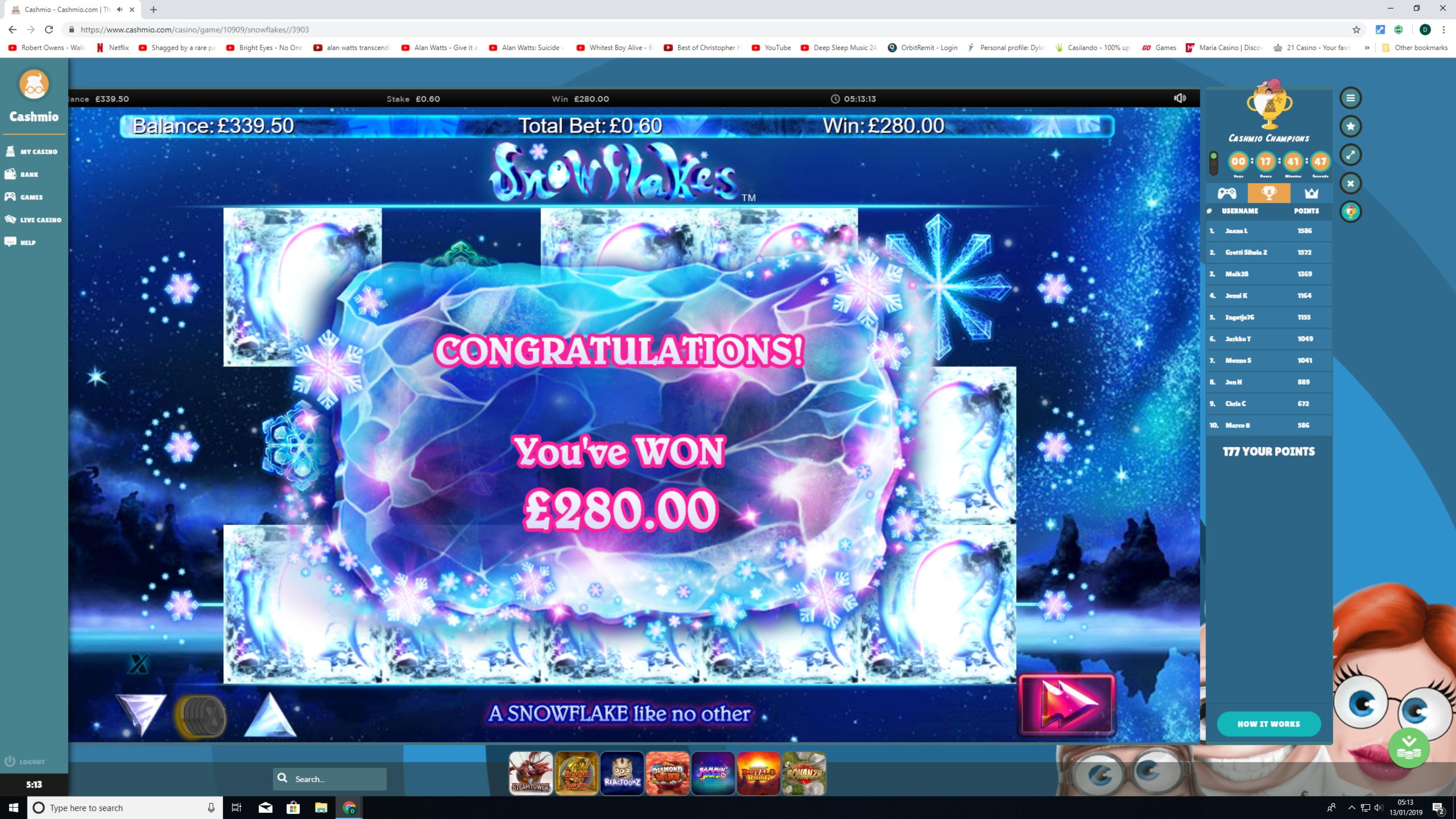 205 free spins no deposit at Free Spin Casino