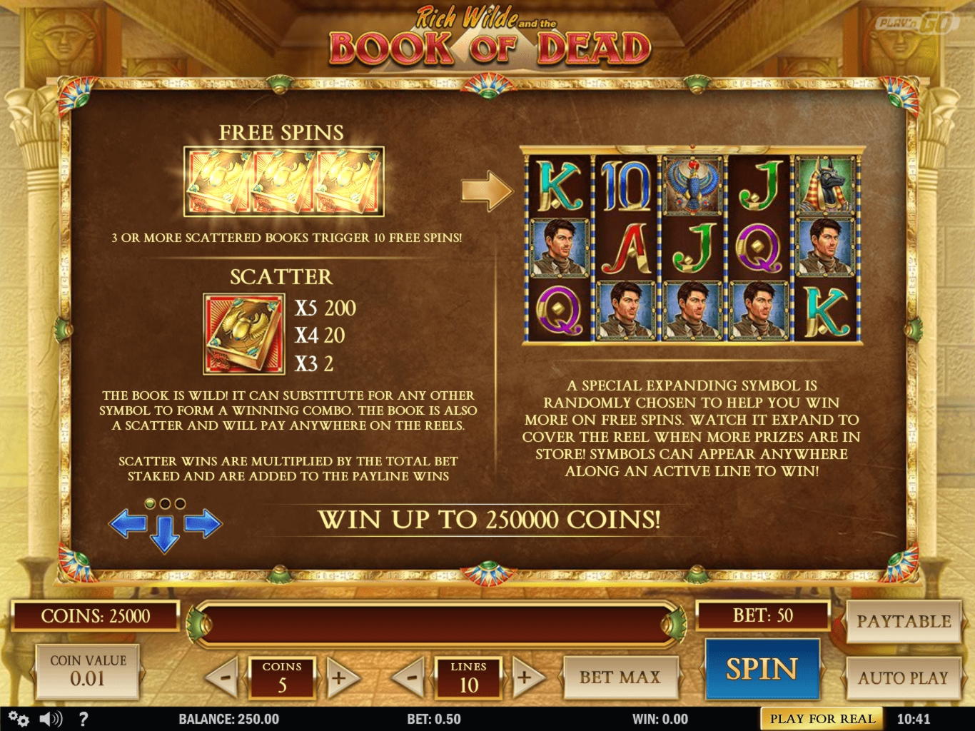 225 free spins at Two-Up Casino