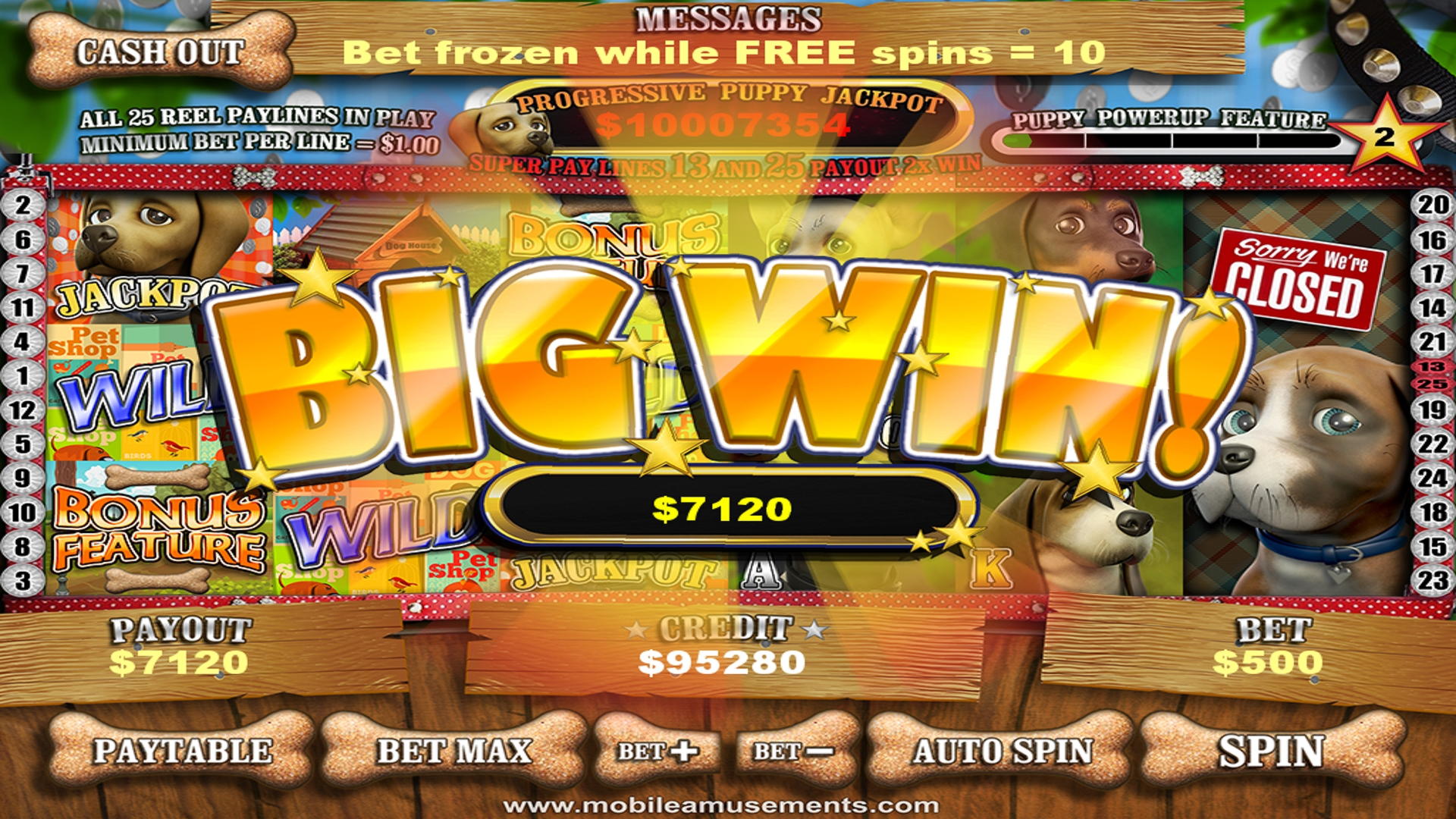 100 Free spins casino at Slots Of Vegas Casino