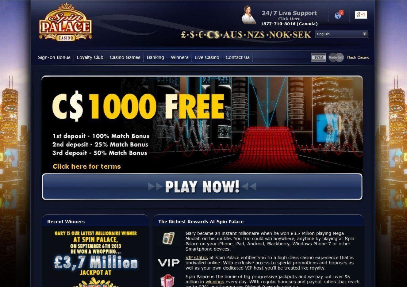 €655 free chip at Lincoln Casino