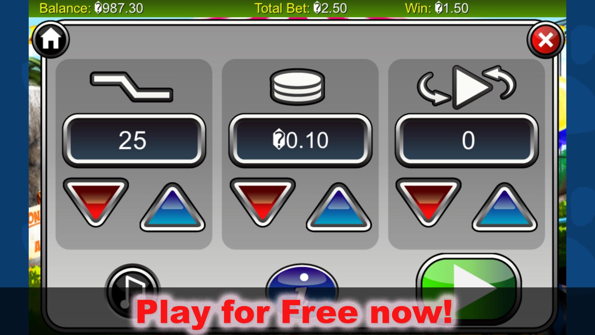EURO 333 free chip casino at Fair Go Casino