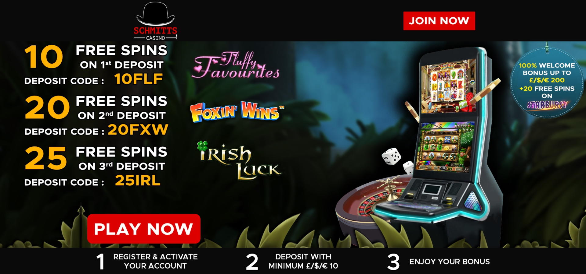 95 free casino spins at Liberty Slots Casino
