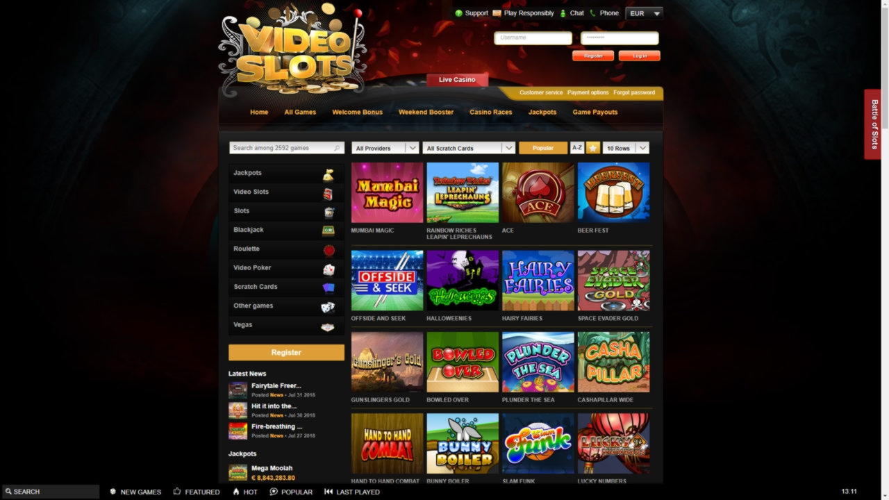 845% Match Bonus at Slots Of Vegas Casino