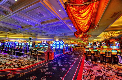 Another HDR of the Gaming Area of The Bellagio in the Wee Hours of the Morning