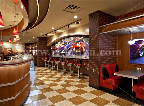 Casino Restaurant Design | Casino Diner Design | Diner Design | Restaurant Design | Diner Renovation | Restaurant Renovation | Seven Clans Casino | Seven Clans Malt Shop | Custom Wall Murals