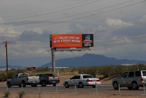 Casino Arizona billboard - Santan Freeway Loop 202 - Chandler, Arizona