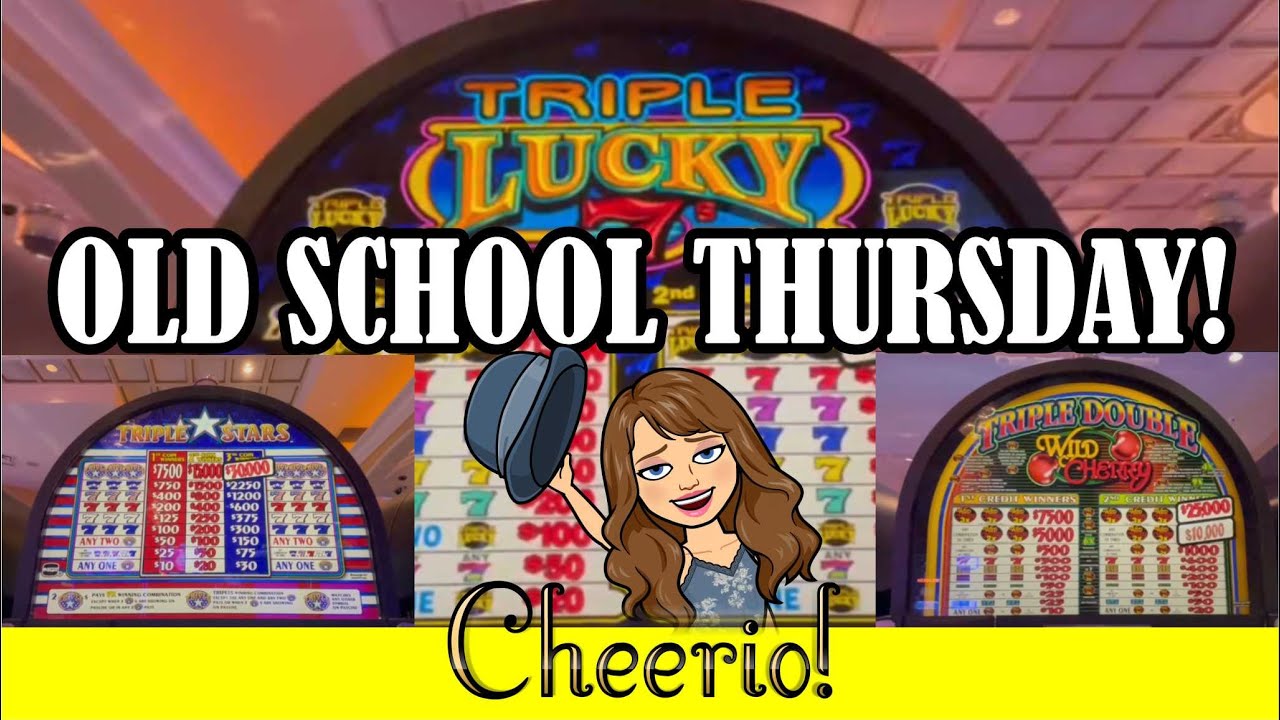 🔴Hjertestart - Double Triple Wild Cherry Old School spilleautomater 🎰 plus Triple Lucky og Triple Stars!